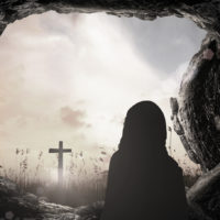 jesus leaving the tomb